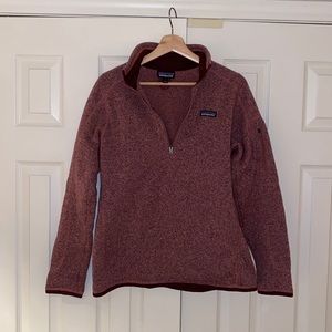 Patagonia better sweater - light pink/purple - size Large